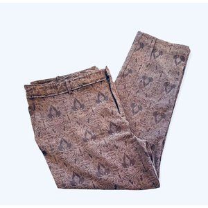 Worthington Women's Pants Lace Overlay Tan on Brown  Pattern Size 18 - 42" x 28"